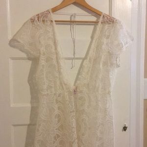 HOT PRICE! 2/$36 Victoria’s Secret lace robe